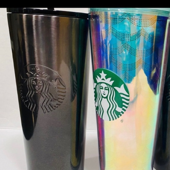 Starbucks Other - Starbucks Geo Scales and Black Glitter Tumbler.